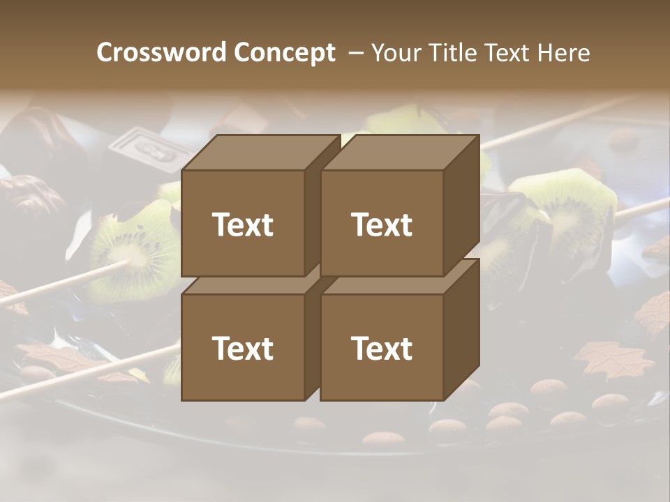 Sweet Vegetarian Skewer PowerPoint Template