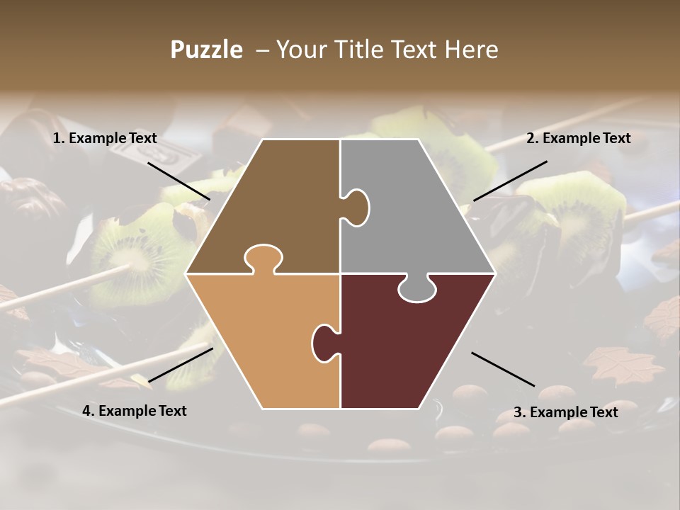 Sweet Vegetarian Skewer PowerPoint Template