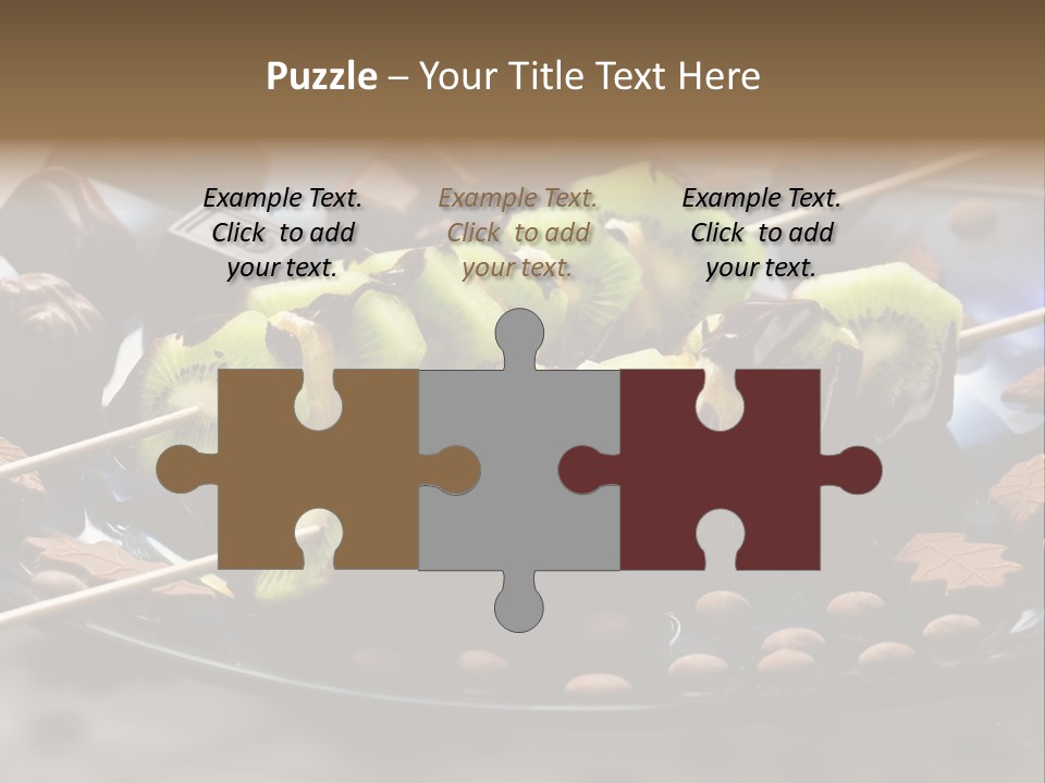 Sweet Vegetarian Skewer PowerPoint Template