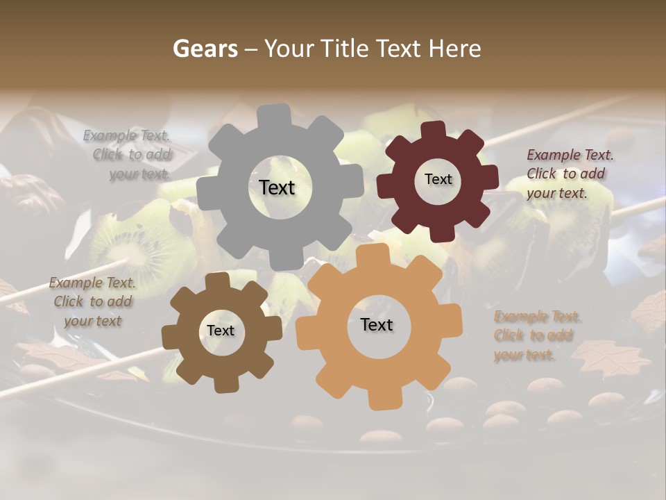 Sweet Vegetarian Skewer PowerPoint Template