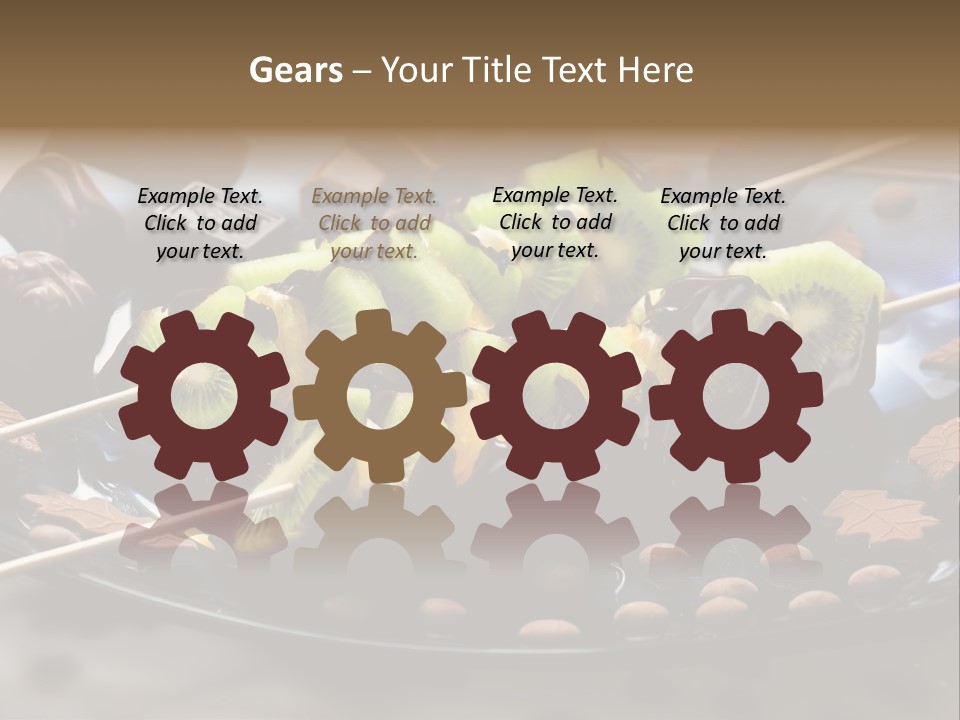 Sweet Vegetarian Skewer PowerPoint Template