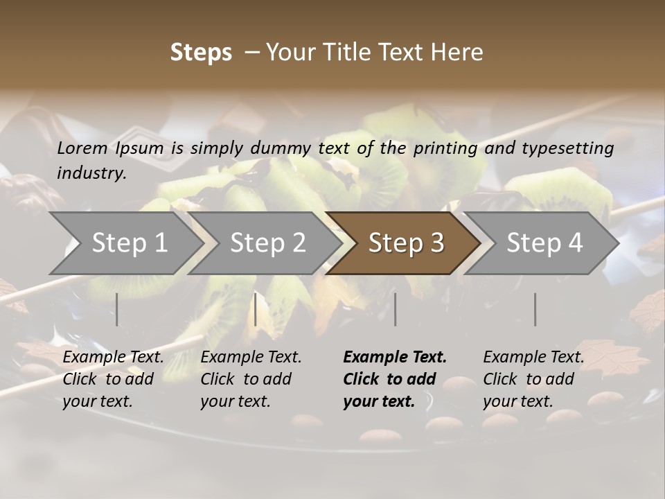 Sweet Vegetarian Skewer PowerPoint Template