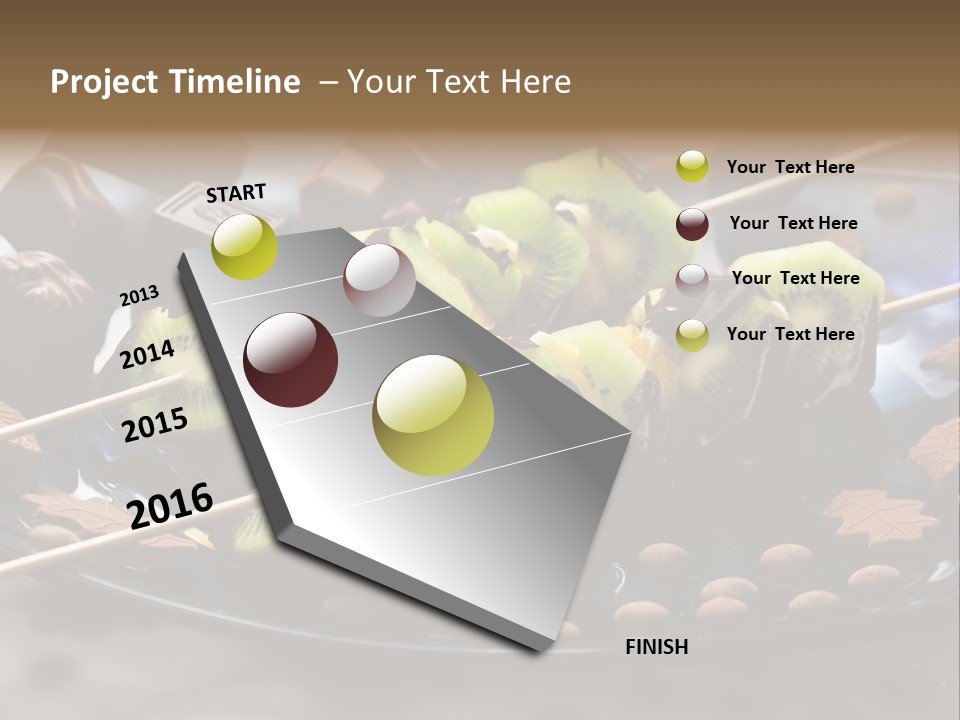 Sweet Vegetarian Skewer PowerPoint Template