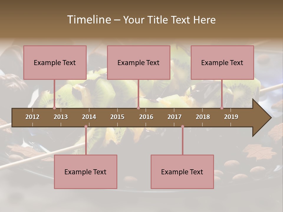 Sweet Vegetarian Skewer PowerPoint Template