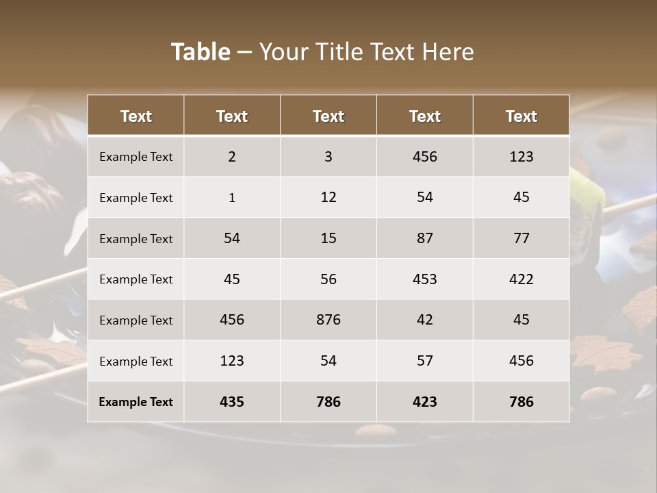 Sweet Vegetarian Skewer PowerPoint Template