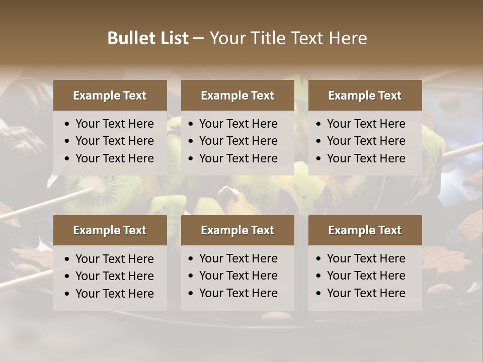 Sweet Vegetarian Skewer PowerPoint Template