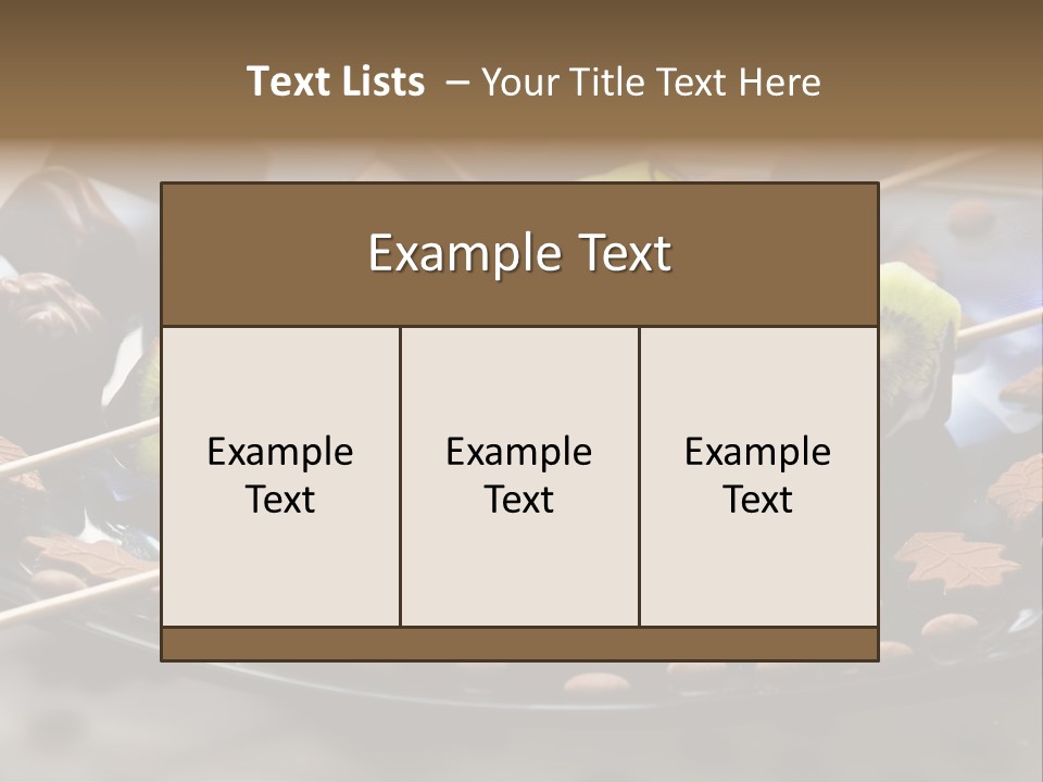Sweet Vegetarian Skewer PowerPoint Template