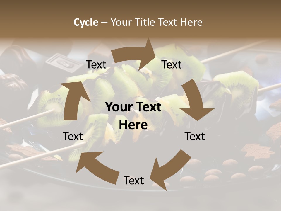 Sweet Vegetarian Skewer PowerPoint Template