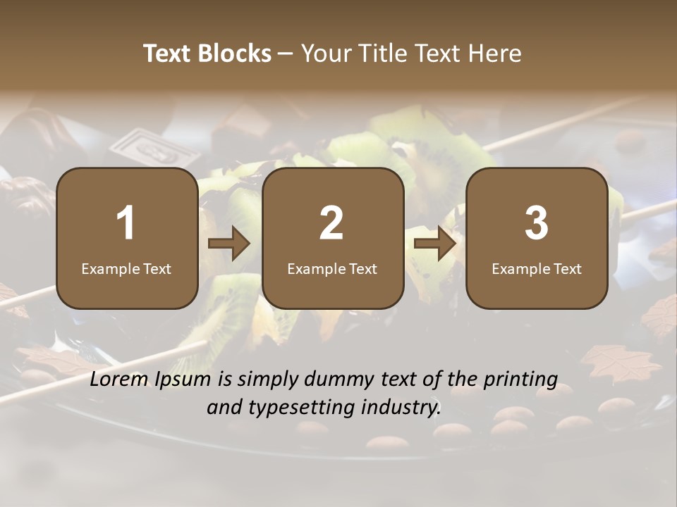 Sweet Vegetarian Skewer PowerPoint Template