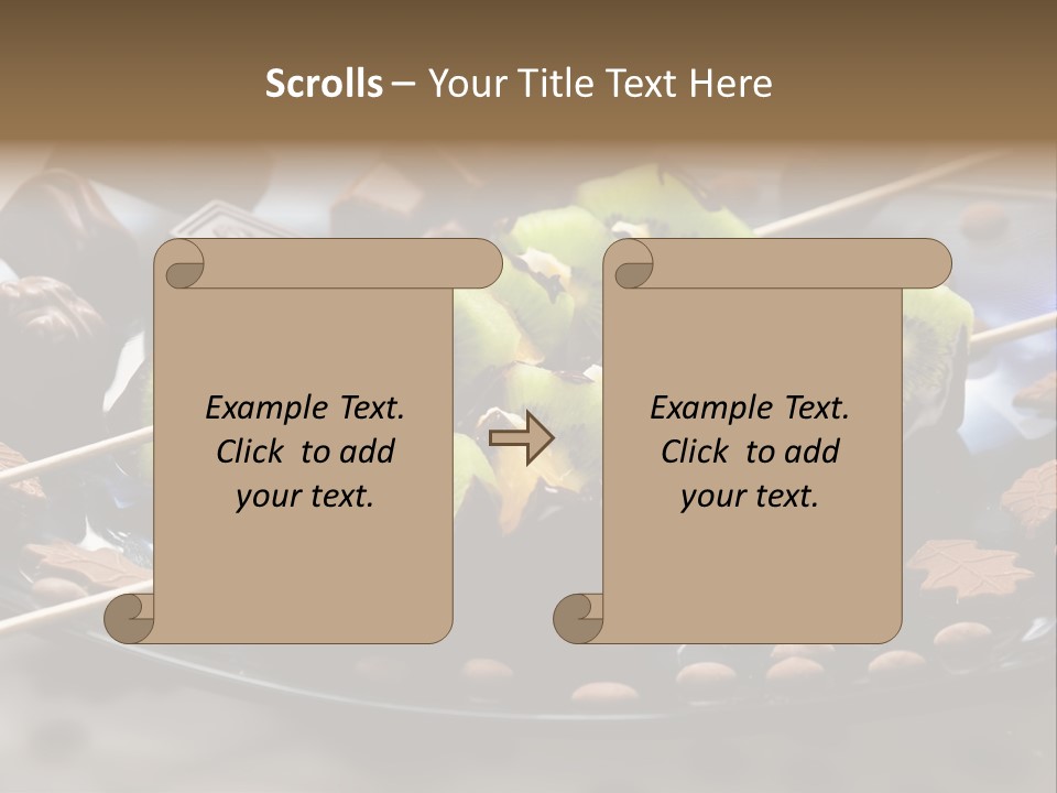 Sweet Vegetarian Skewer PowerPoint Template