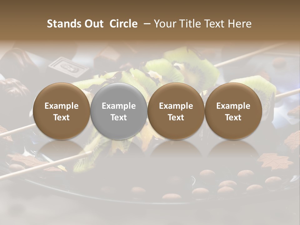 Sweet Vegetarian Skewer PowerPoint Template