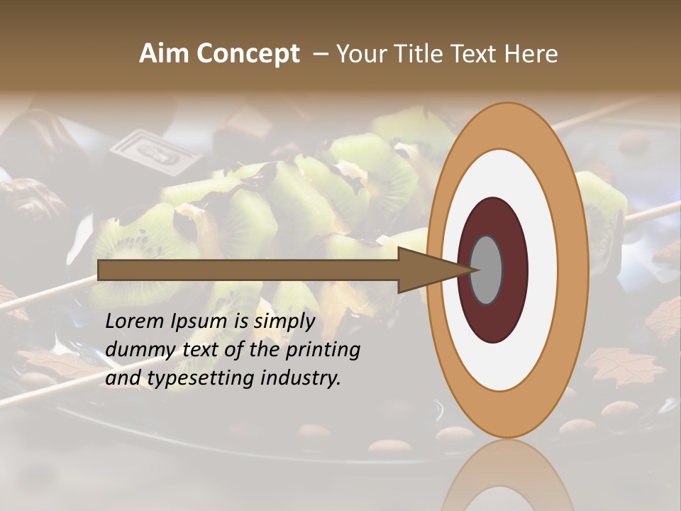 Sweet Vegetarian Skewer PowerPoint Template