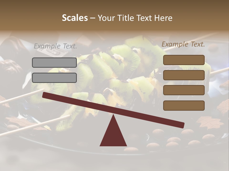 Sweet Vegetarian Skewer PowerPoint Template