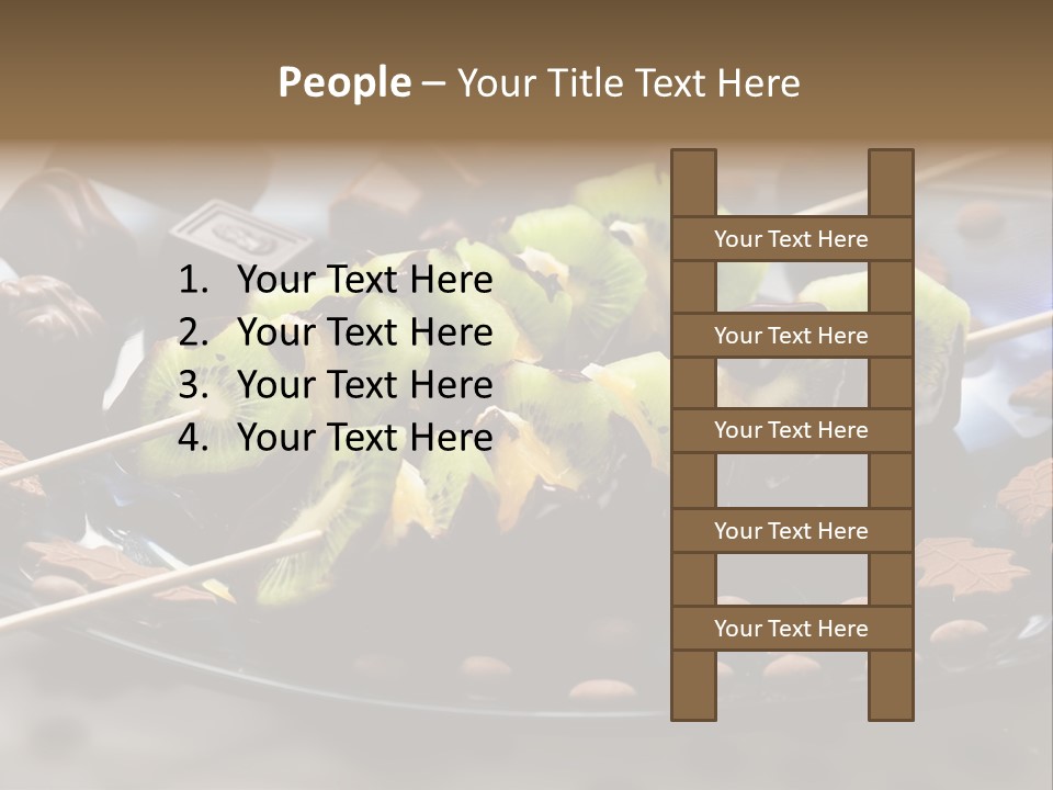 Sweet Vegetarian Skewer PowerPoint Template