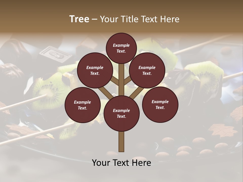 Sweet Vegetarian Skewer PowerPoint Template