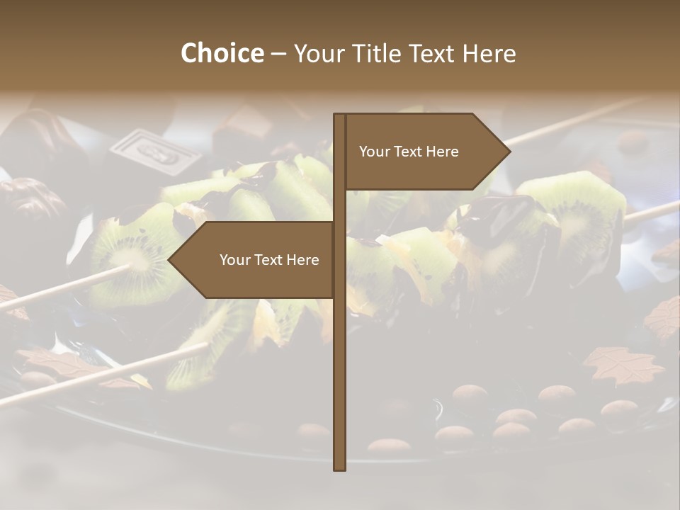 Sweet Vegetarian Skewer PowerPoint Template