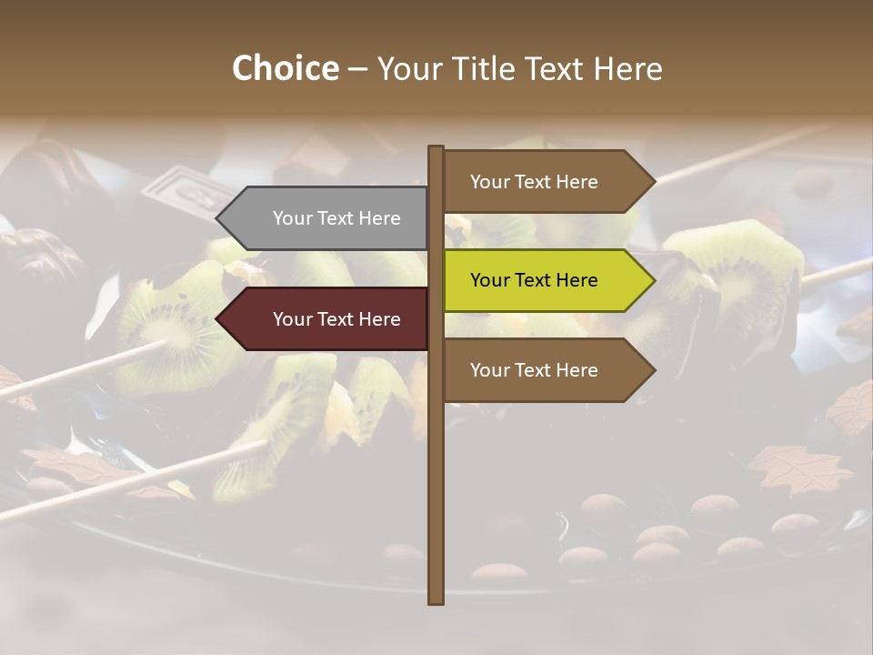 Sweet Vegetarian Skewer PowerPoint Template