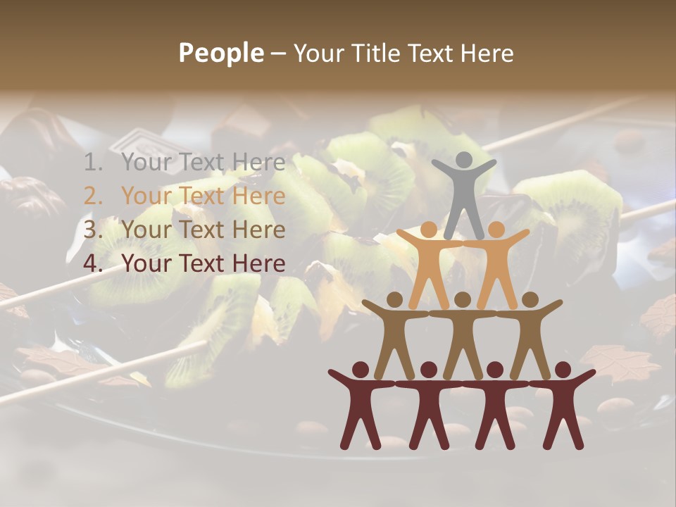 Sweet Vegetarian Skewer PowerPoint Template