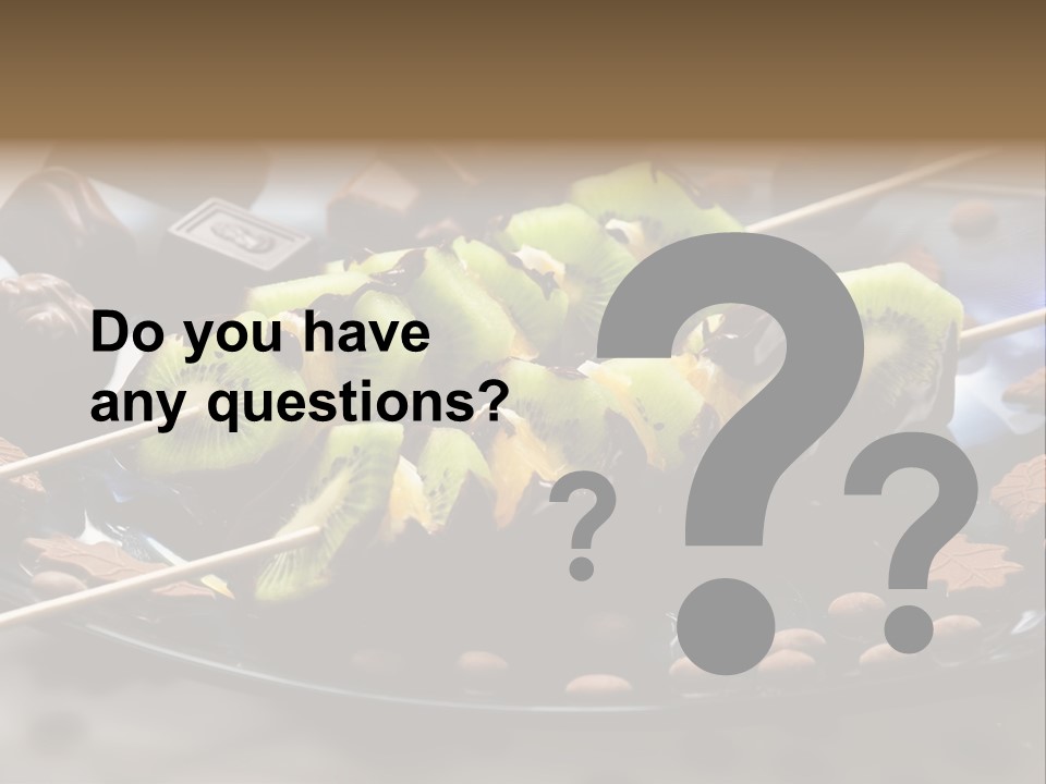 Sweet Vegetarian Skewer PowerPoint Template