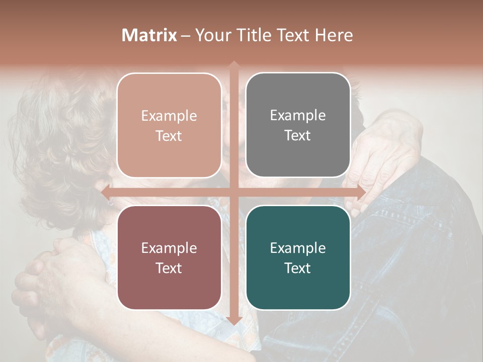 Two Kiss Retirement PowerPoint Template