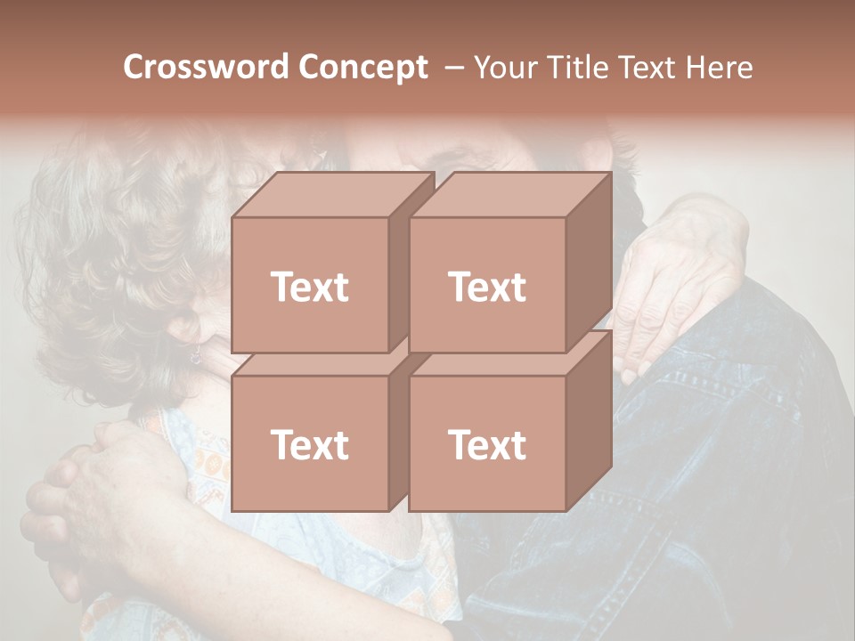Two Kiss Retirement PowerPoint Template
