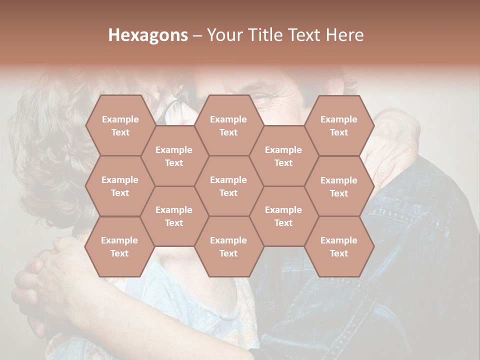 Two Kiss Retirement PowerPoint Template