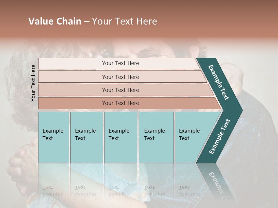 Two Kiss Retirement PowerPoint Template