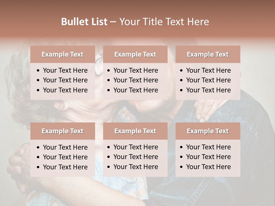 Two Kiss Retirement PowerPoint Template