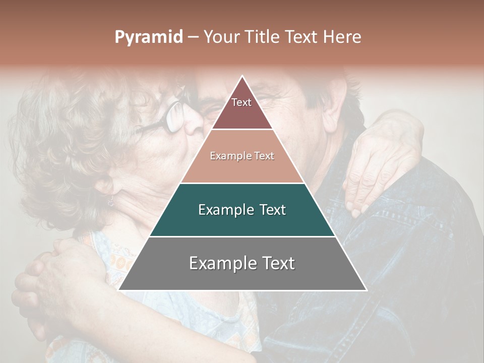 Two Kiss Retirement PowerPoint Template