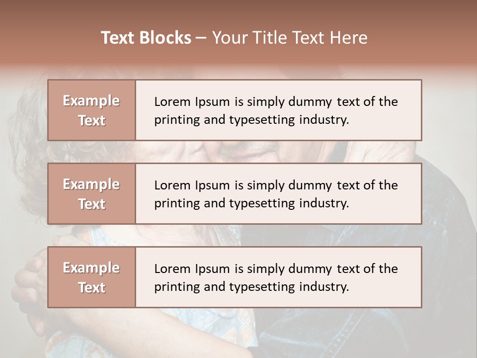 Two Kiss Retirement PowerPoint Template