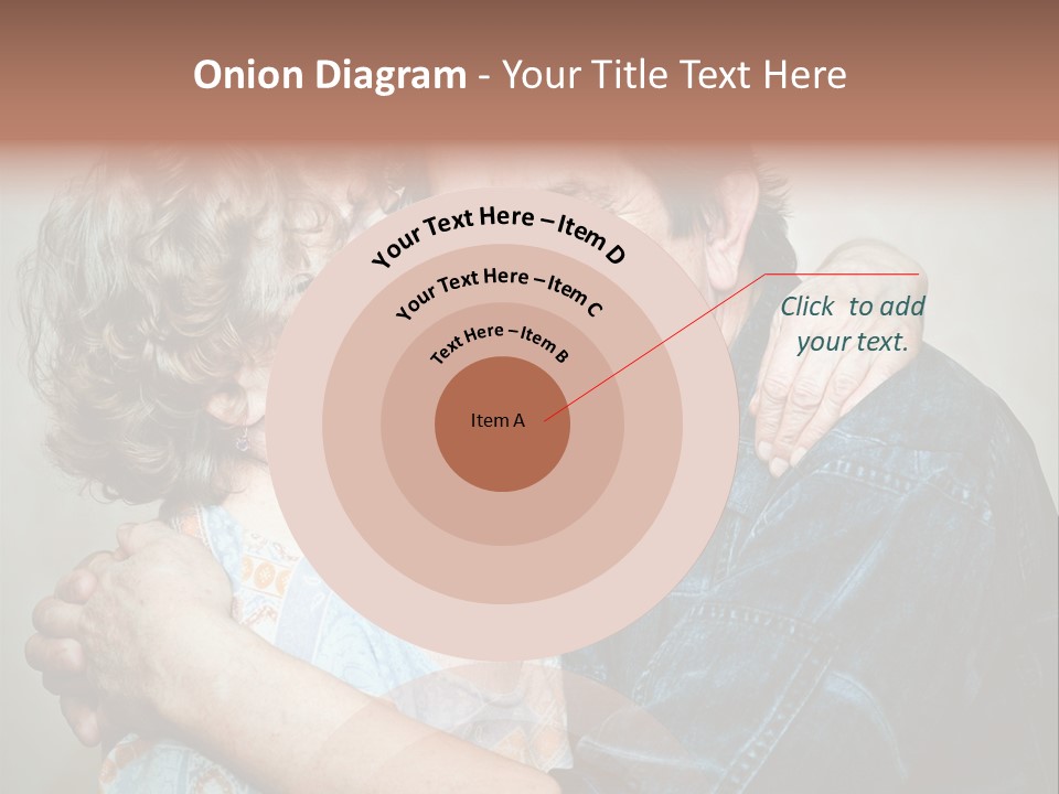Two Kiss Retirement PowerPoint Template