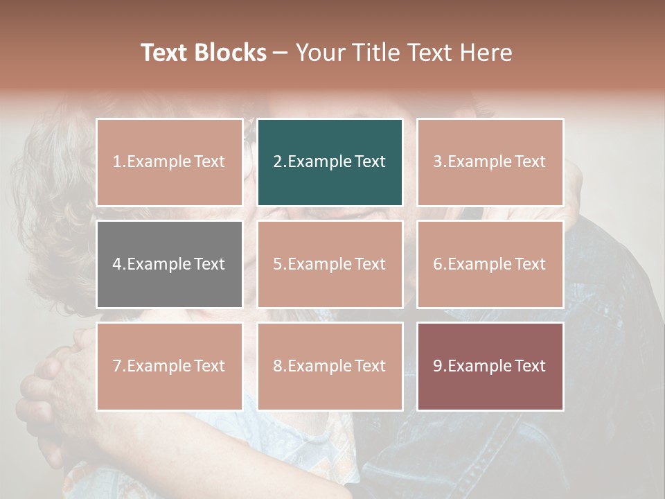 Two Kiss Retirement PowerPoint Template