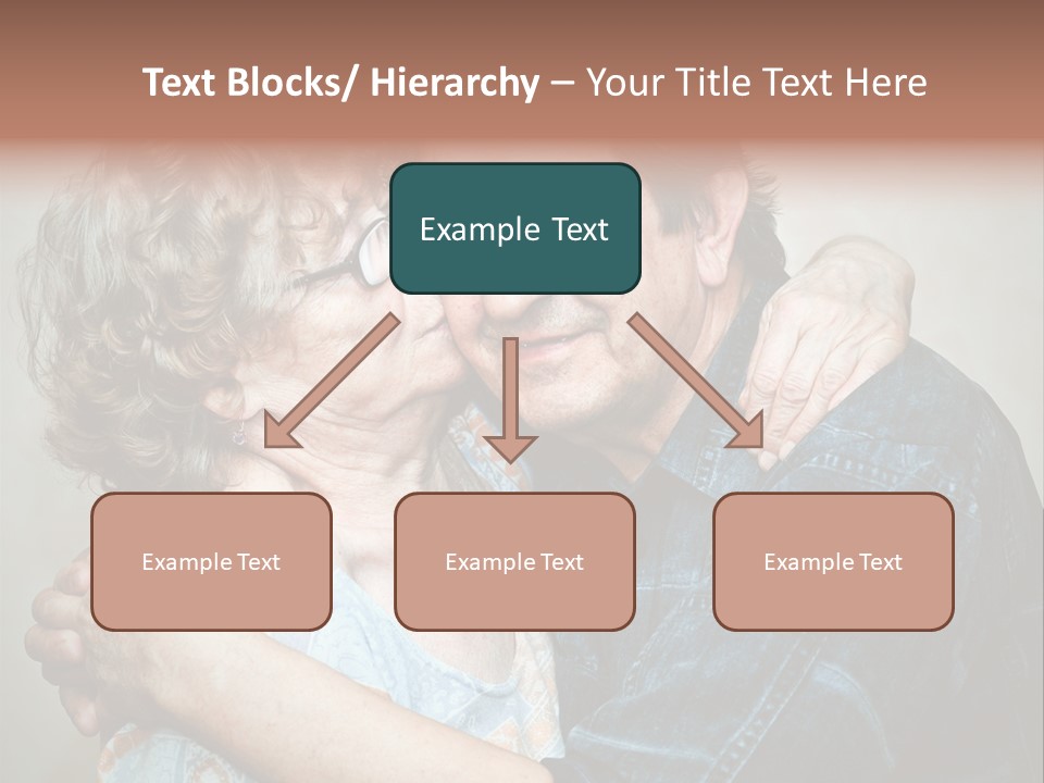 Two Kiss Retirement PowerPoint Template