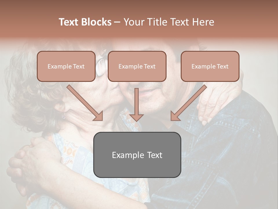 Two Kiss Retirement PowerPoint Template