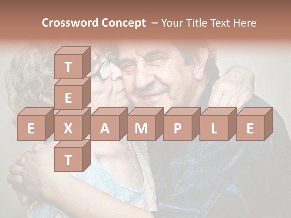 Two Kiss Retirement PowerPoint Template