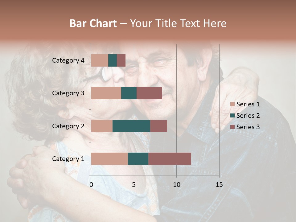 Two Kiss Retirement PowerPoint Template