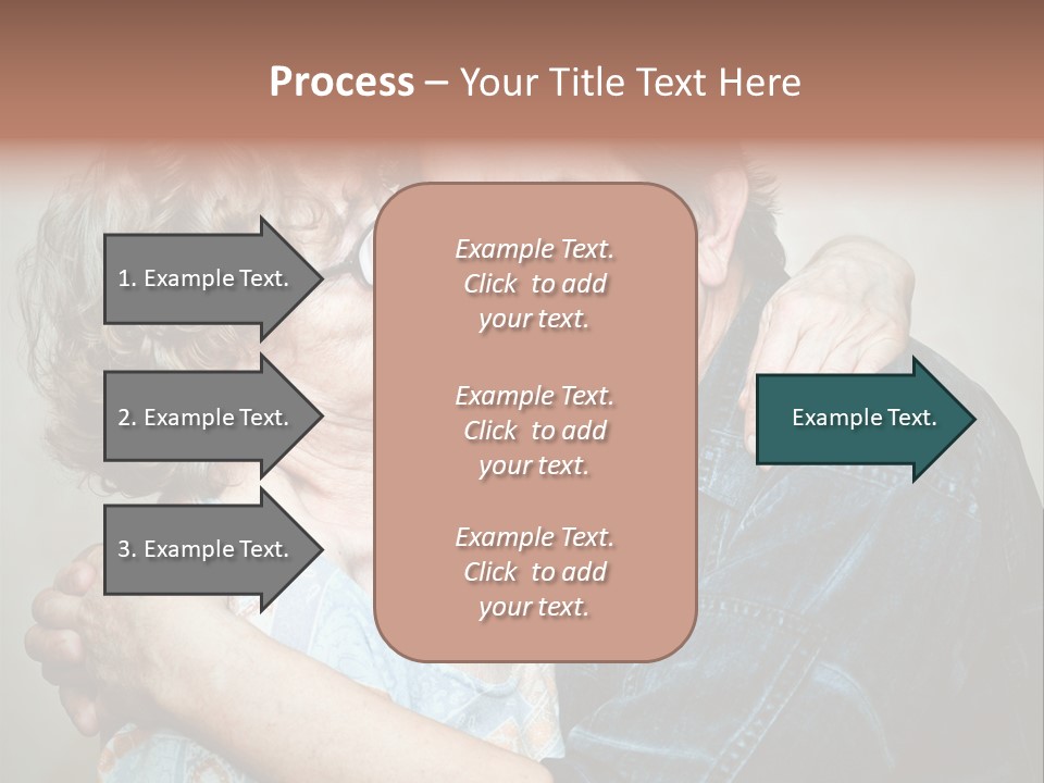 Two Kiss Retirement PowerPoint Template