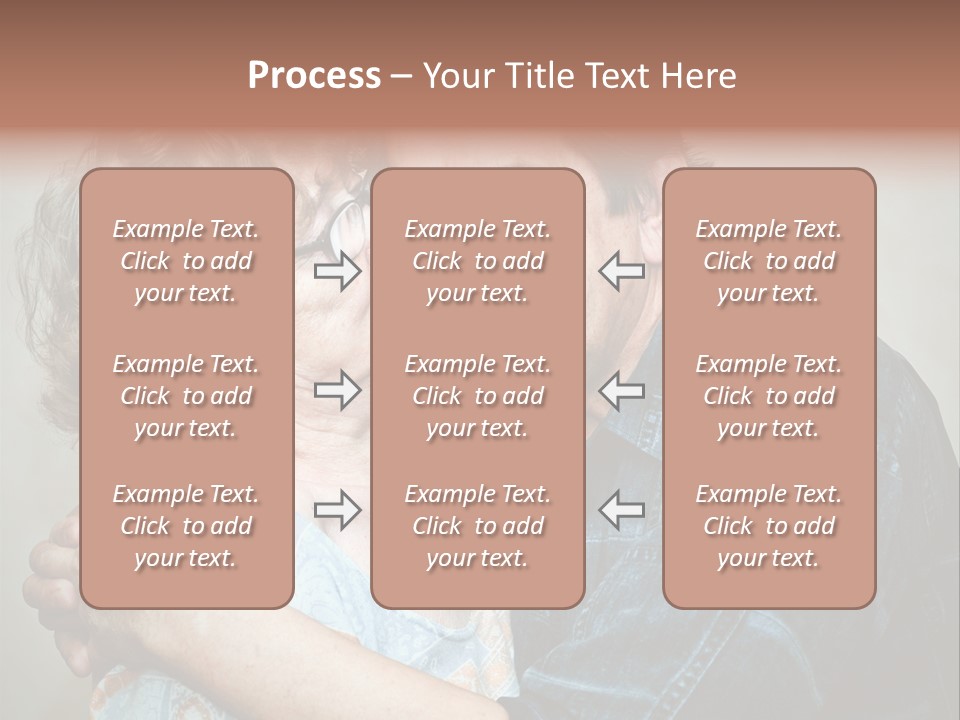Two Kiss Retirement PowerPoint Template
