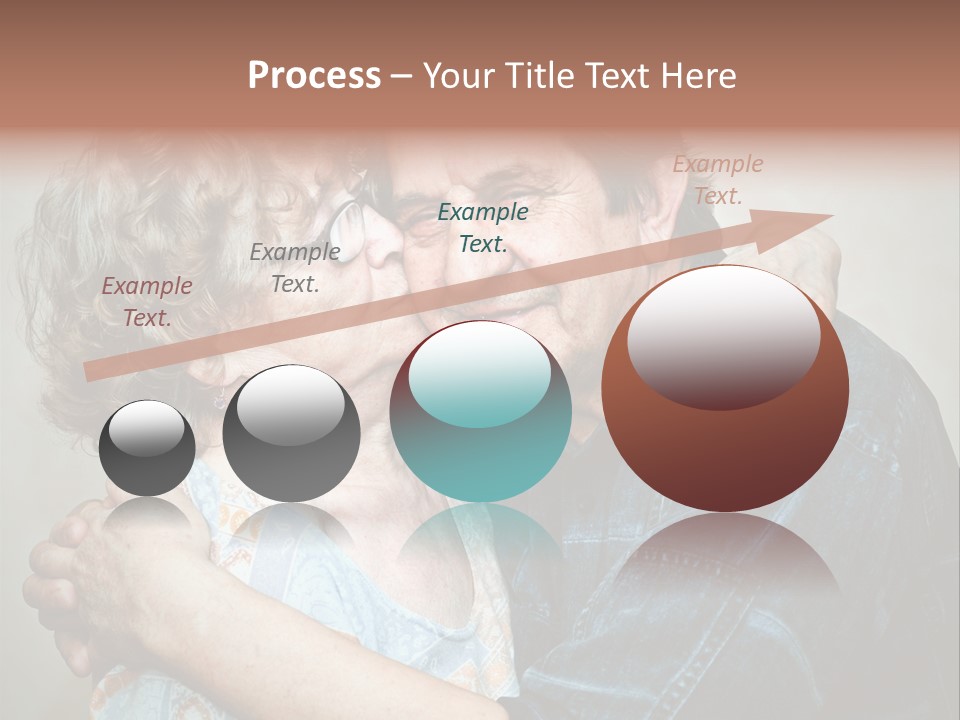 Two Kiss Retirement PowerPoint Template