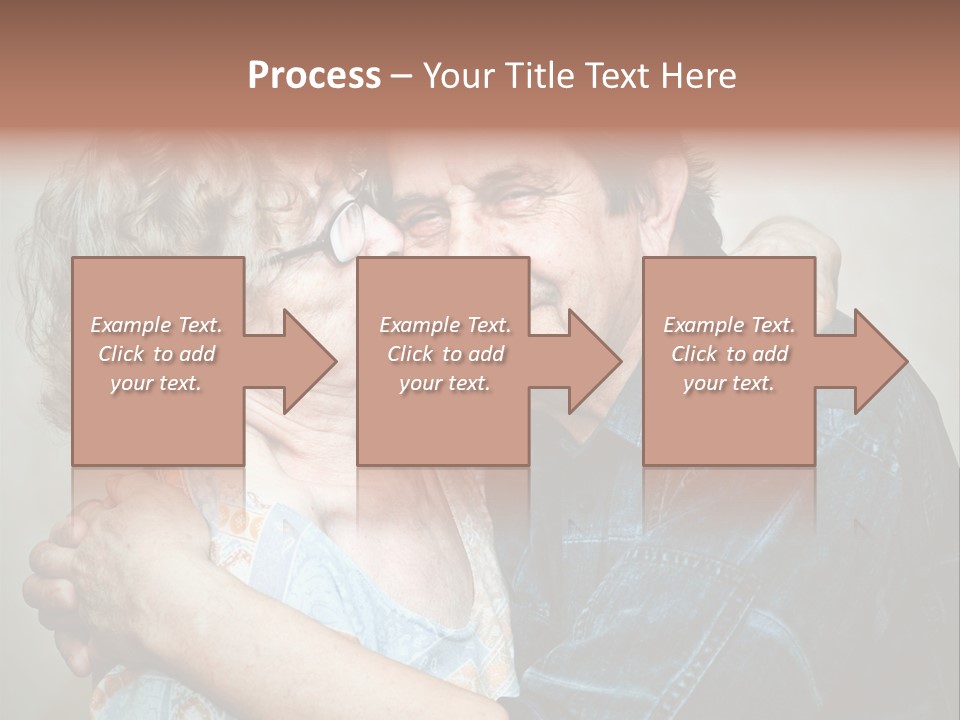 Two Kiss Retirement PowerPoint Template