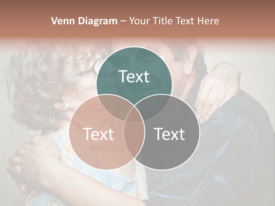 Two Kiss Retirement PowerPoint Template