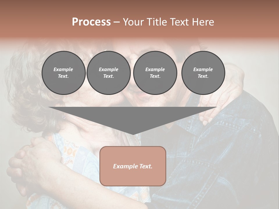 Two Kiss Retirement PowerPoint Template