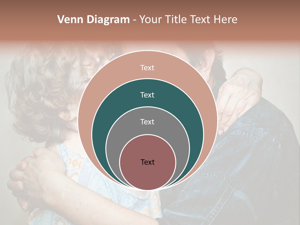 Two Kiss Retirement PowerPoint Template