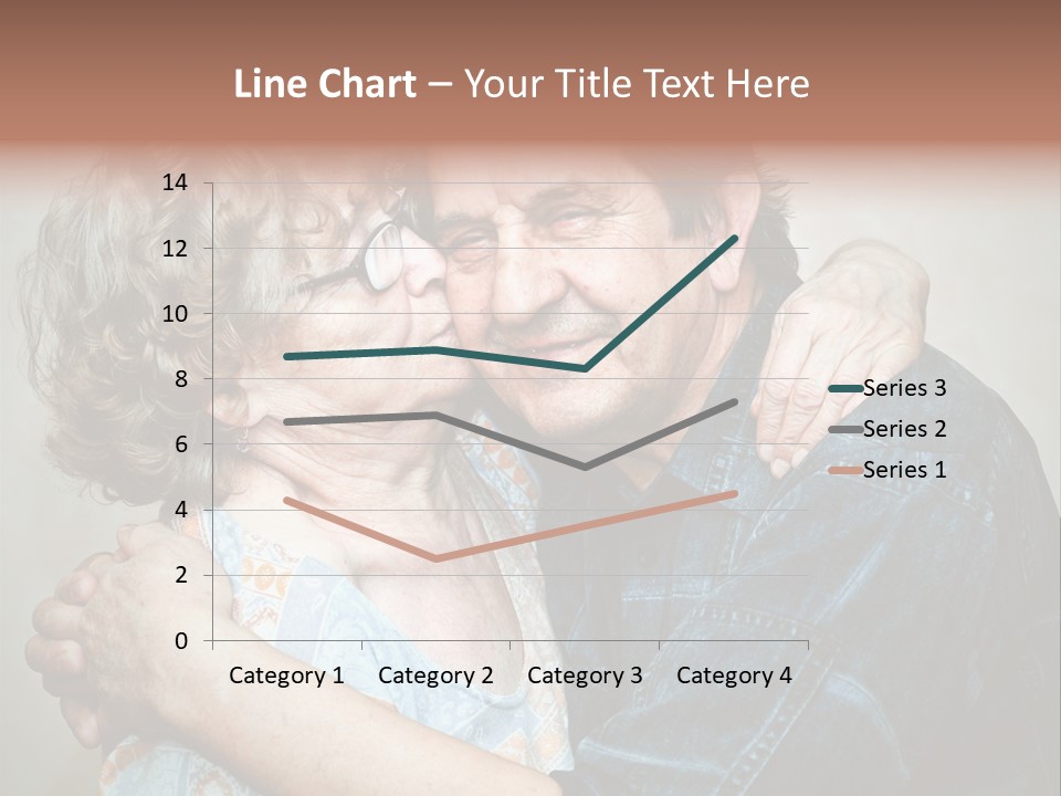 Two Kiss Retirement PowerPoint Template
