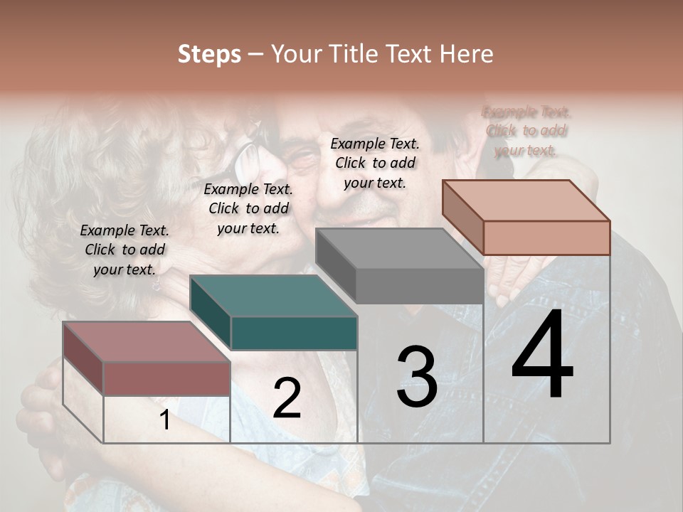 Two Kiss Retirement PowerPoint Template