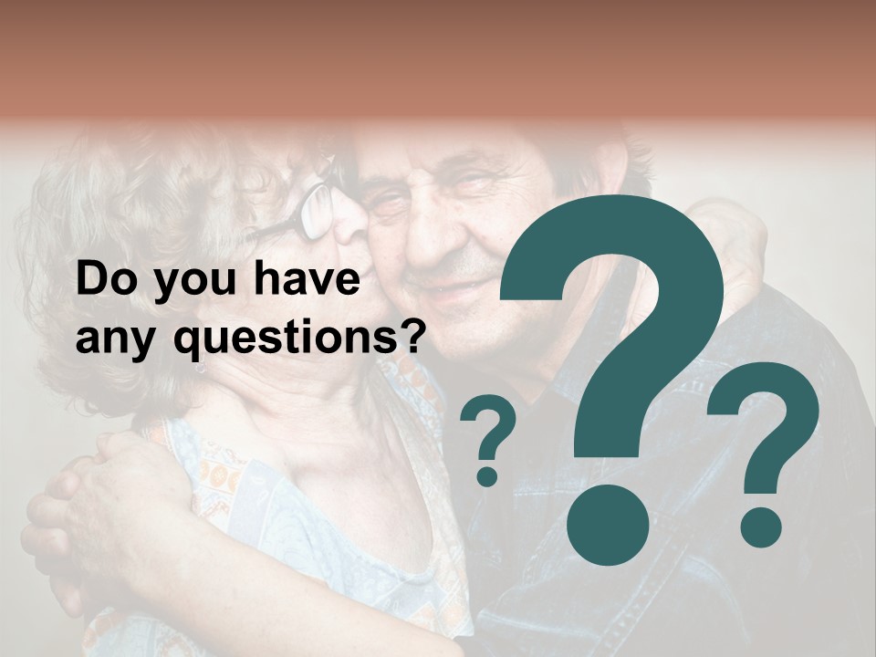 Two Kiss Retirement PowerPoint Template