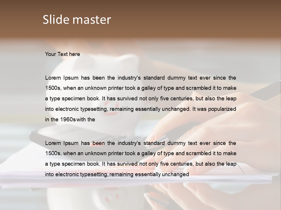 Economy Analyze Glasses PowerPoint Template