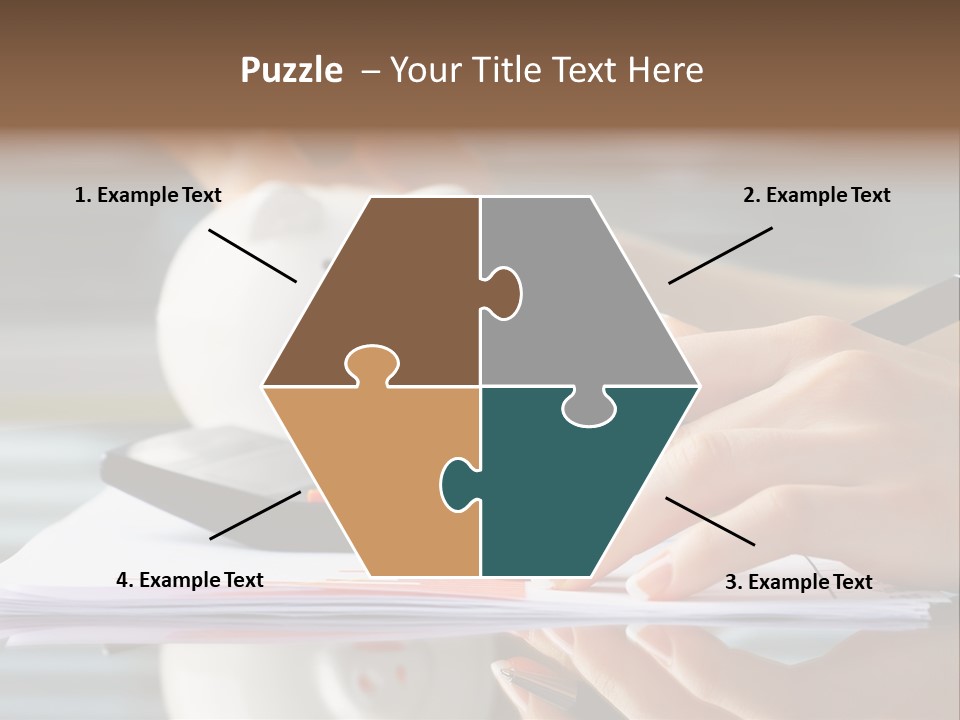Economy Analyze Glasses PowerPoint Template
