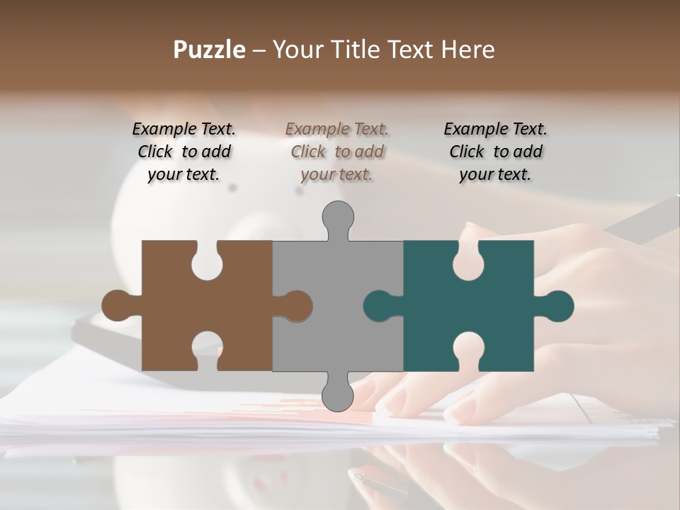 Economy Analyze Glasses PowerPoint Template