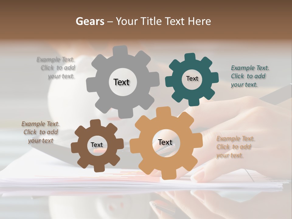 Economy Analyze Glasses PowerPoint Template